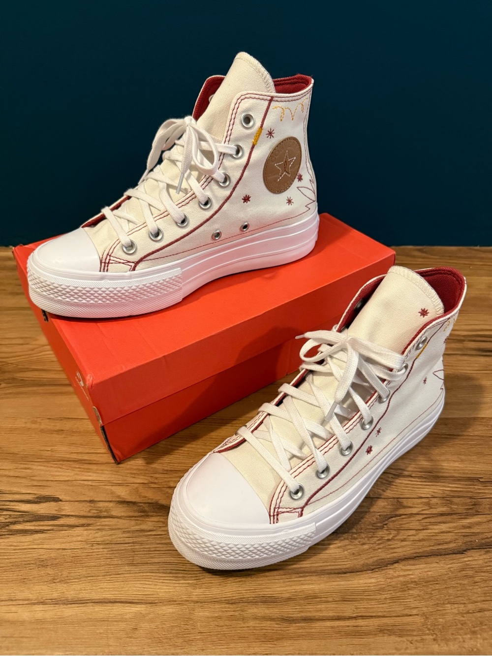 Chuck Taylor All Star Lift Platform Western Stitch High Top